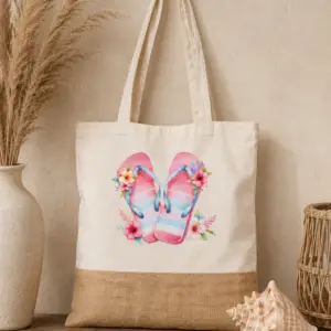 Summer Beach Bag Flip Flops