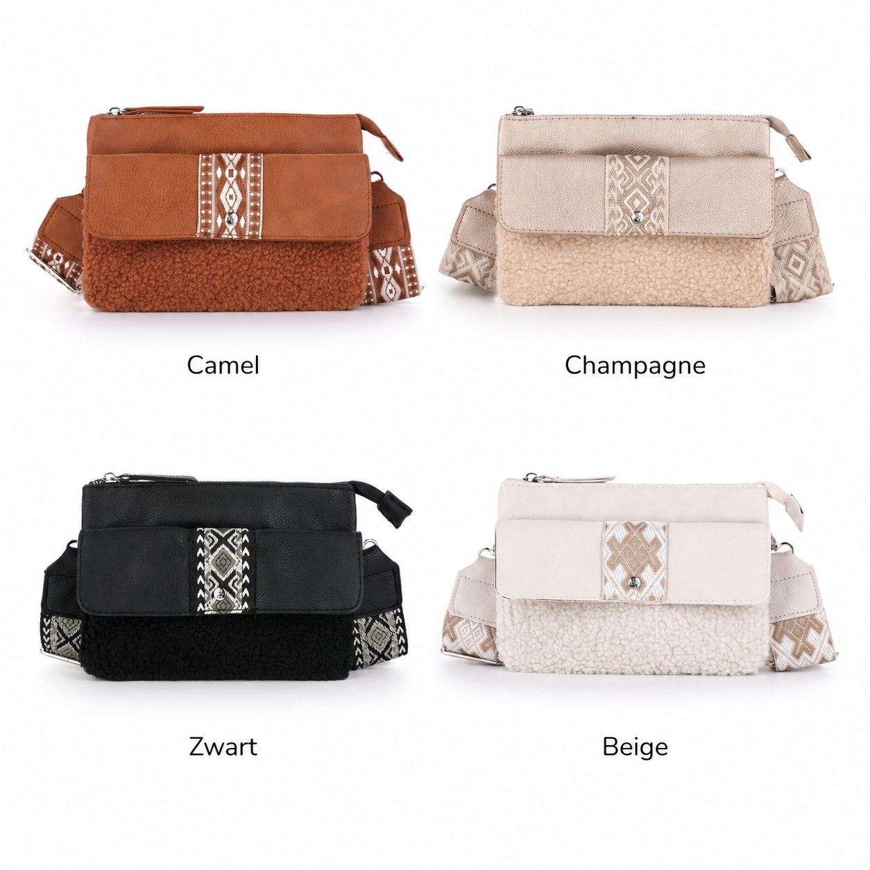 Trendy Teddy Crossbody Tas