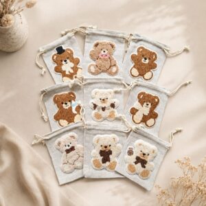 Teddy Bear Treasure Bags – Set van 9 Cadeauzakjes