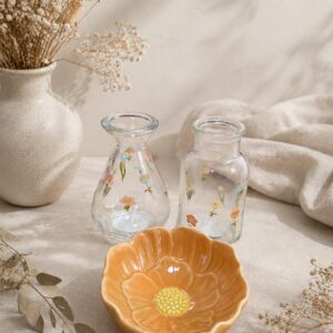 Cadeauset Sunny Bloom  – Bloemenschaaltje & Vaasjes