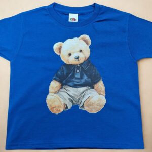 Teddy Beer Kinder T-shirt – Blauw