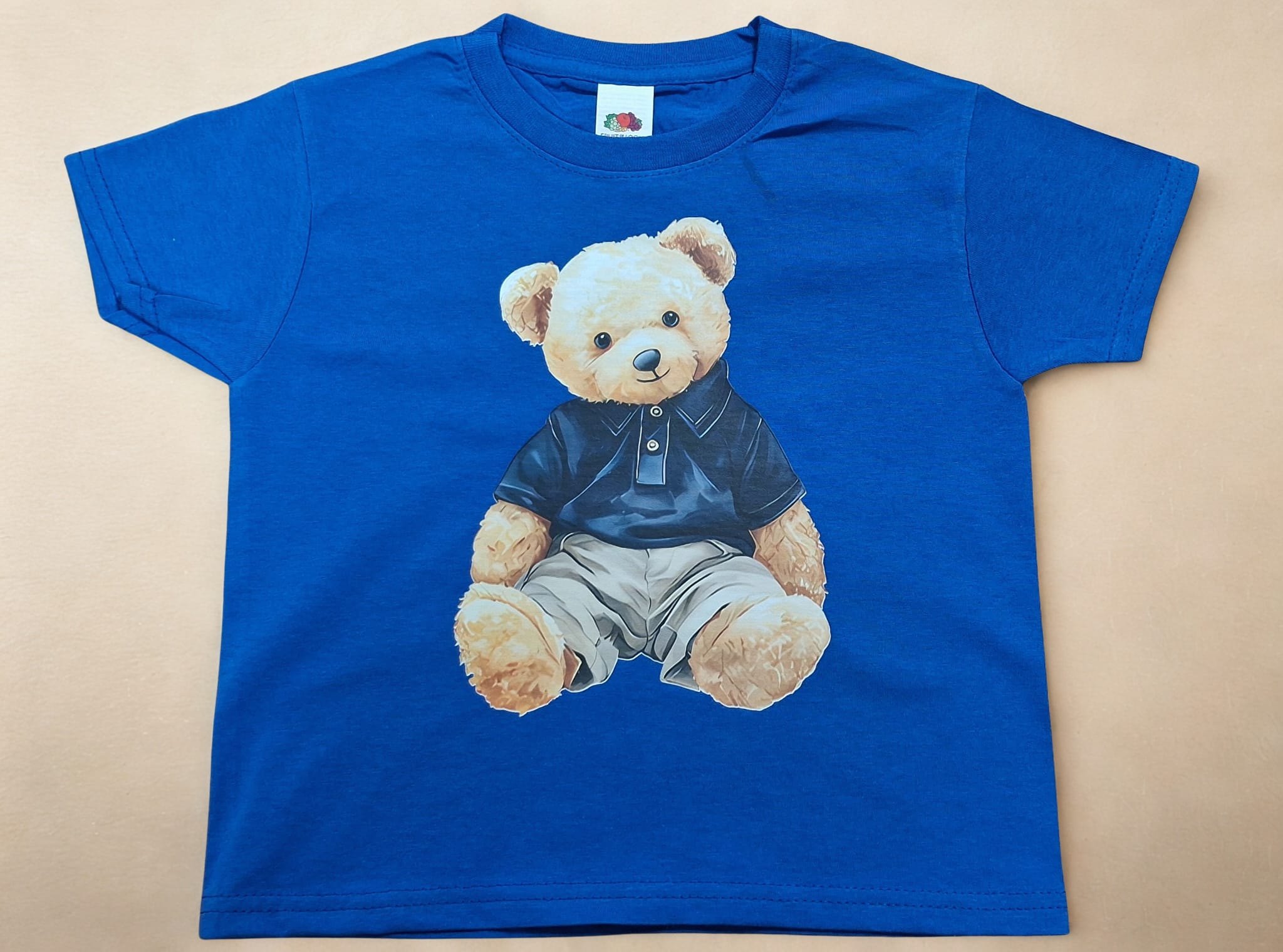Teddy Beer Kinder T-shirt – Blauw