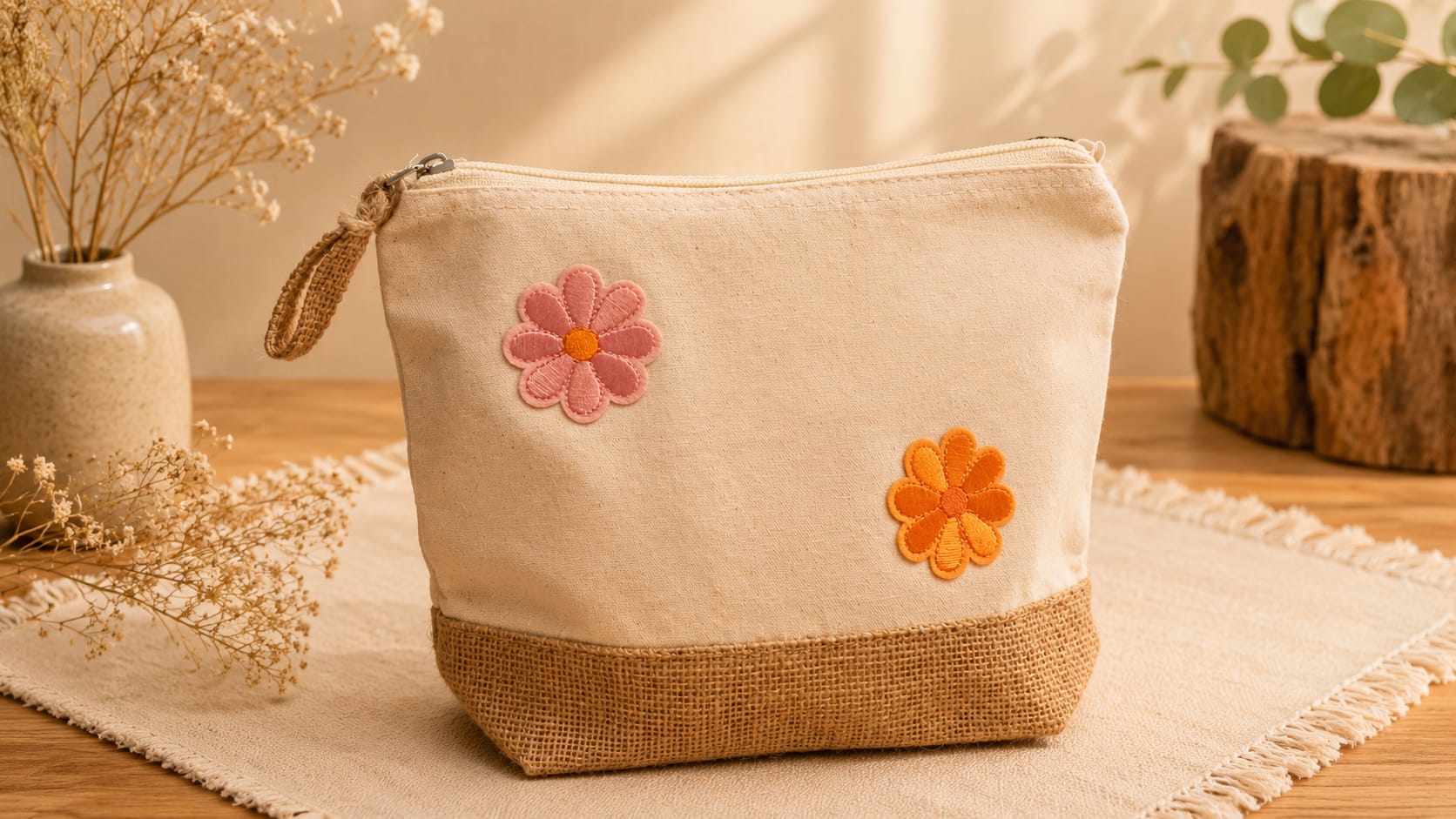 Bloemschaaltjes roze/oranje cadeauset - Afbeelding 2