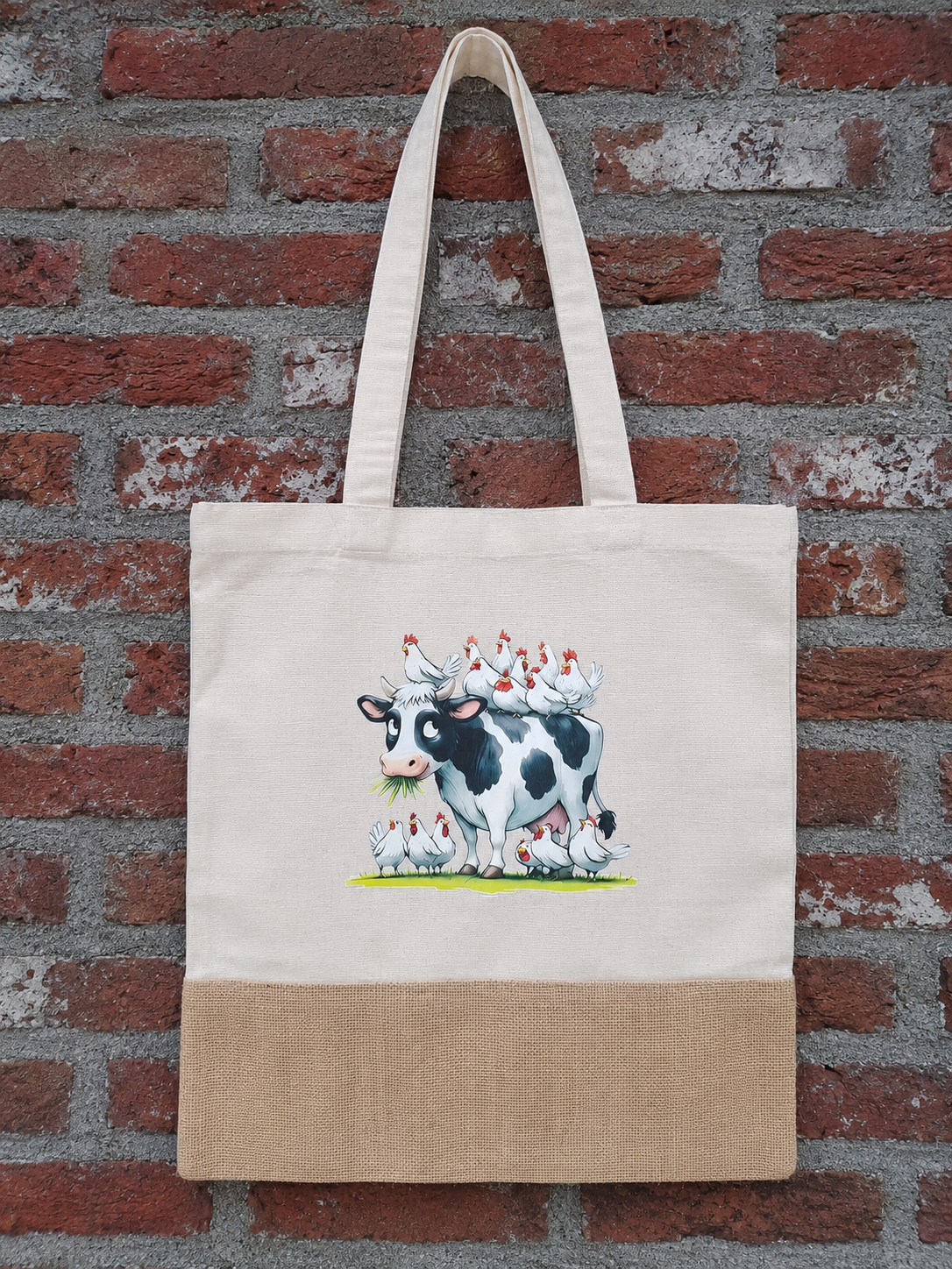 Happy Farm Friends Tote Bag