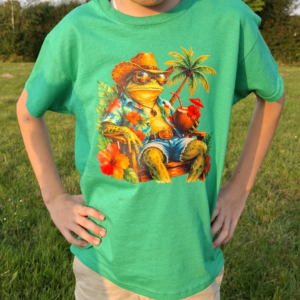 Cowboy Frog Kinder T-shirt – Zomerse Kikker
