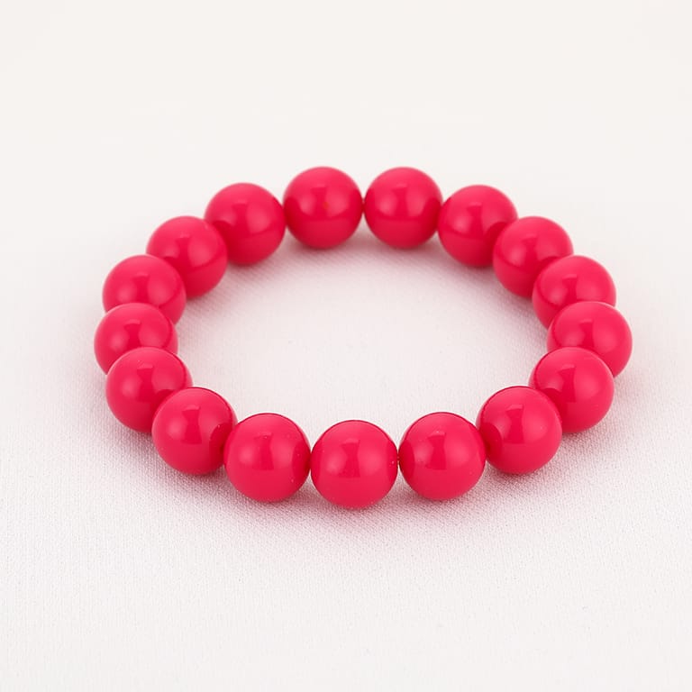 Kleurrijke elastische kralenarmbanden met cadeauzakje - Afbeelding 6