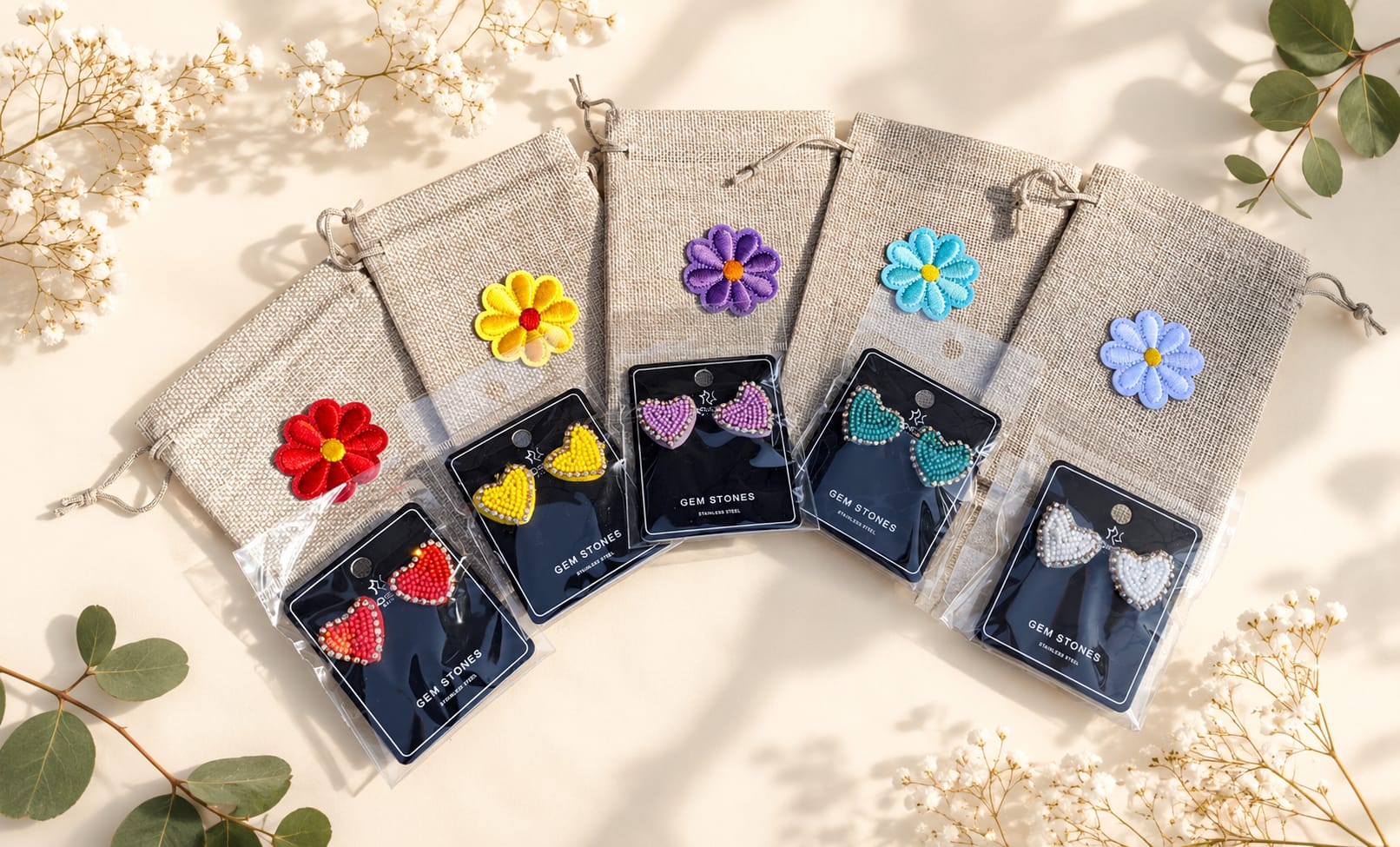 Hartjes Oorbellen in Cadeauzakje
