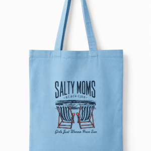 Salty Moms Beach Club Tote Bag