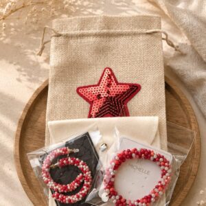 Ruby Bloom Sieradenset - Armband en Oorbellen
