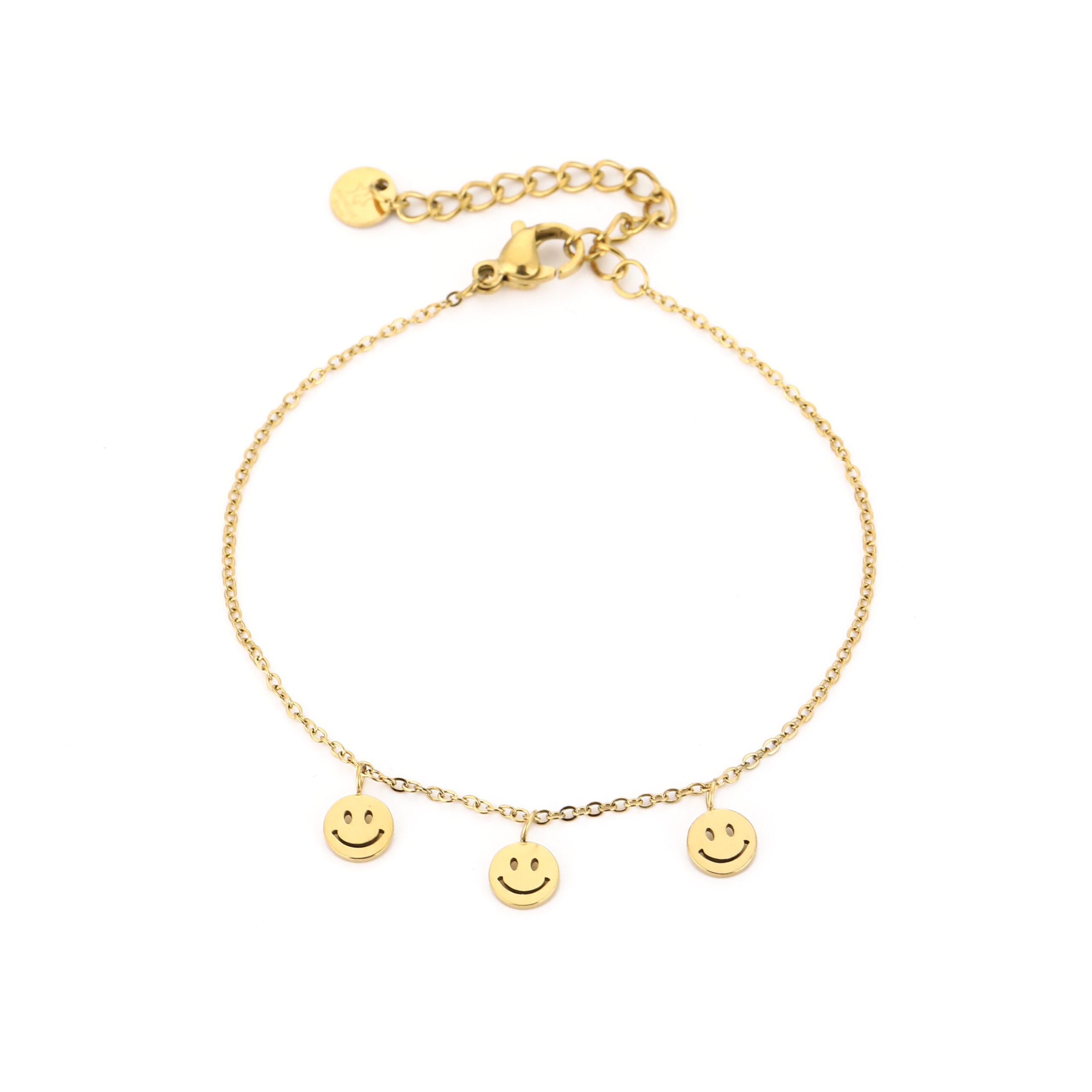 Smiley Armband met Cadeauzakje - Afbeelding 2