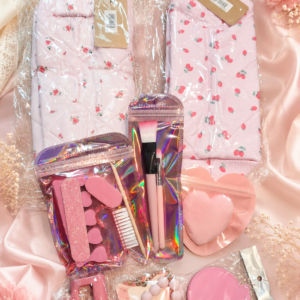 Pink Happiness – Roze Beauty & Cadeauset met Toilettas naar Keuze