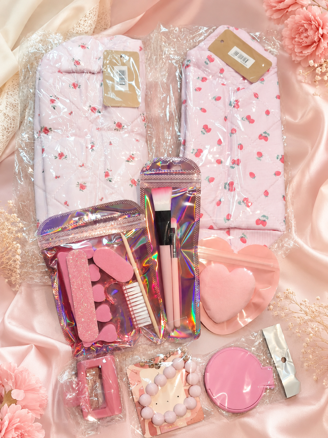 Pink Happiness – Roze Beauty & Cadeauset met Toilettas naar Keuze