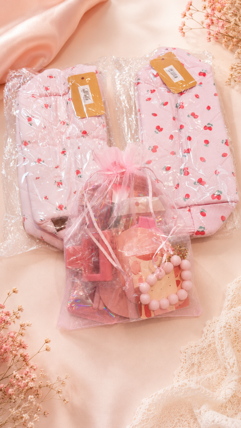 Pink Happiness – Roze Beauty & Cadeauset met Toilettas naar Keuze - Afbeelding 2
