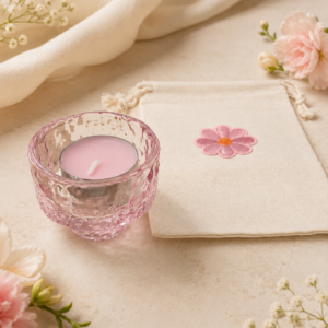 Lief Cadeautje Magnolia – Kaarsenhouder met Geurtheelichtje in Cadeauzakje