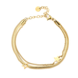 Golden Star Layers Armband - Inclusief cadeauzakje