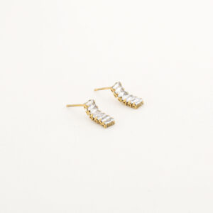 Golden Sparkle Bar Oorbellen, inclusief cadeauzakje