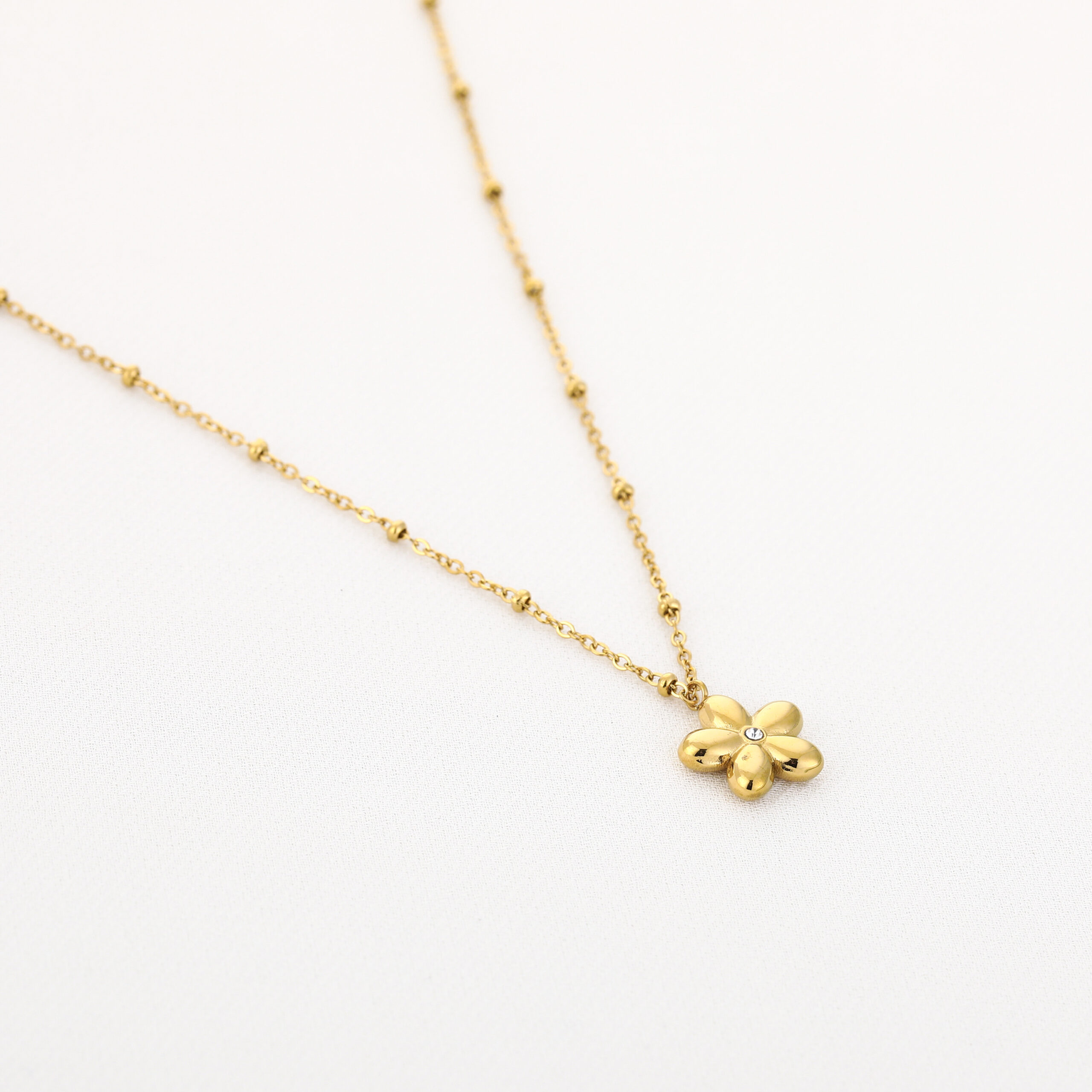 Golden Bloom Ketting, inclusief cadeauzakje - Afbeelding 2